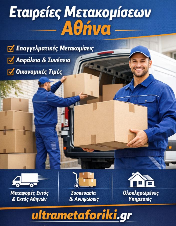 εταιρείες μετακομίσεων Αθήνα μεταφορά επίπλων επαγγελματικά