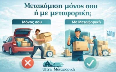 Μετακόμιση μόνος σου ή με μεταφορική; Τι συμφέρει